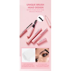 natural three-dimensional eyebrow cream cross-border double-headed eyebrow comb eyebrow styling cream