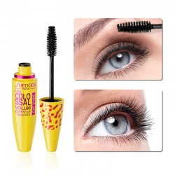 Banana Yellow Tube Leopard Print Slim and Thick Curved Three-dimensional Mascara